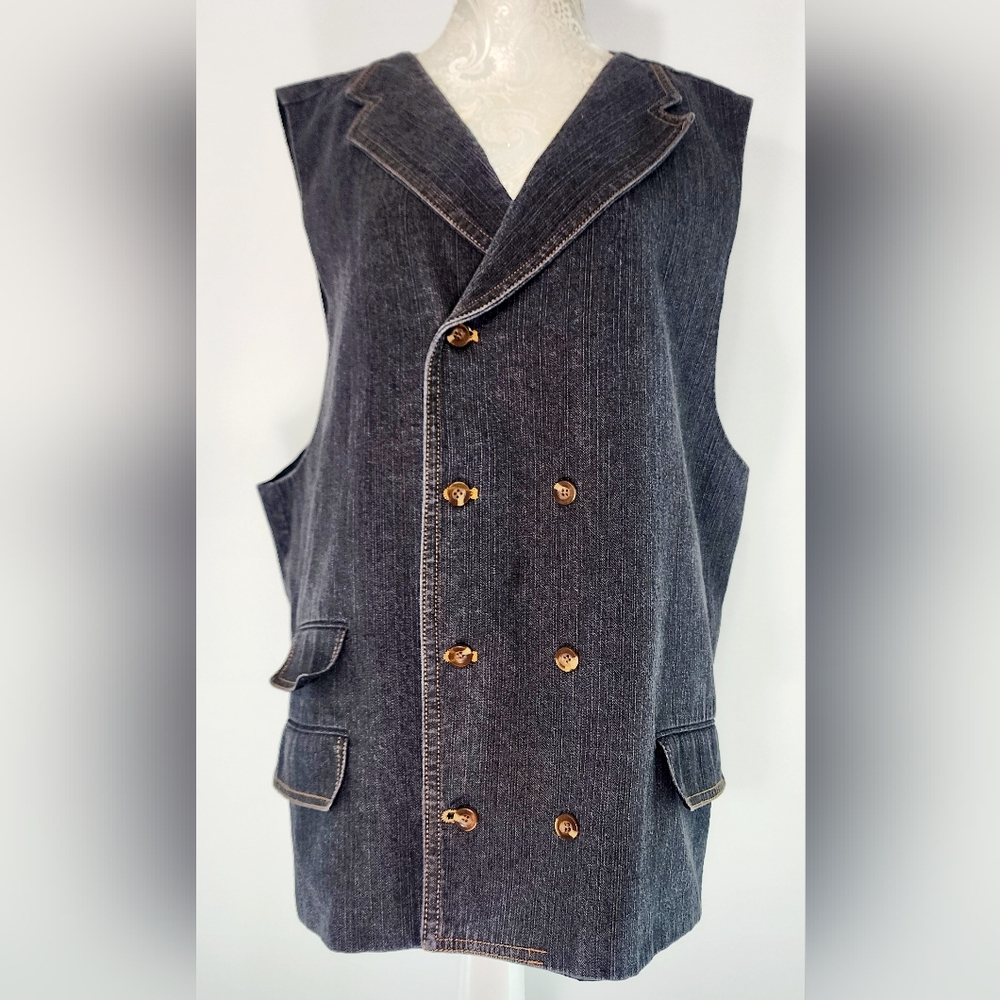 Vittorio St. Angelo Button-Down Vest - image 1